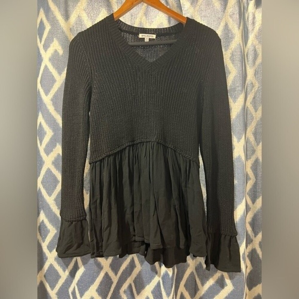 Rag Poets Black Sweater S​